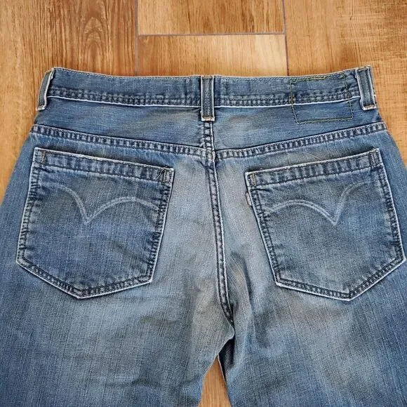 Levis Silvertab Jeans Mens *32x29 (32x30) True Straight Blue Denim Button Fly - Picture 7 of 16